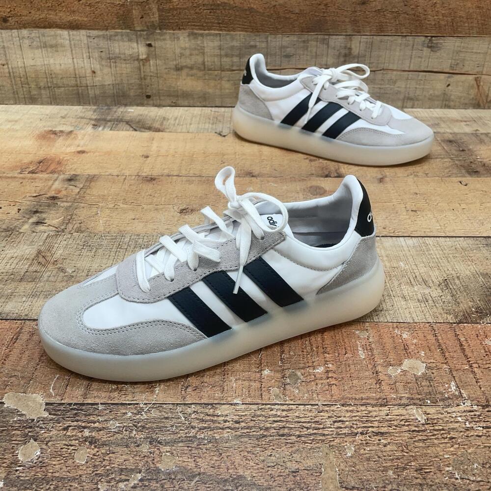 Adidas Shoes Womens Size 8 40 White Black Gray Low Top Comfort Sneaker AJR3101